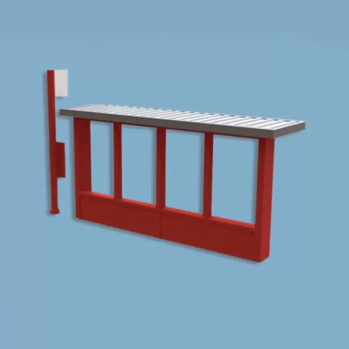 Bus Stop Bus Shelter and signs N gauge