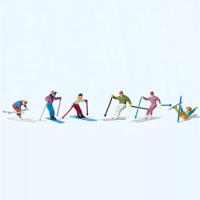 Downhill Skiers OO Preiser 10313