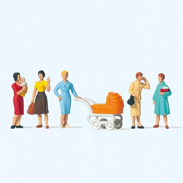Women with Pram OO Preiser 10024