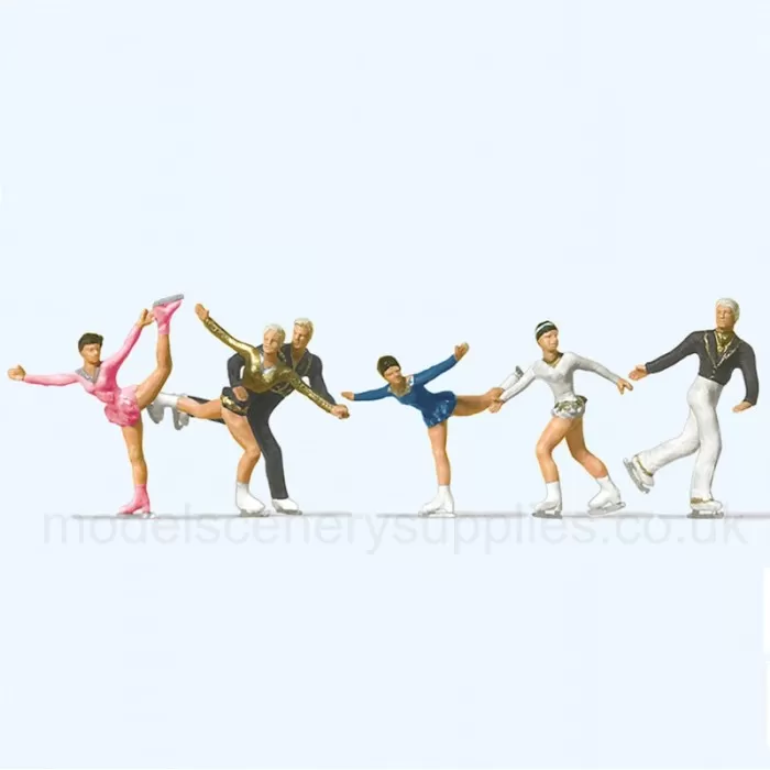 Ice Skaters Figure Skaters OO Preiser 10314