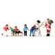 Christmas Outside Children Scene OO