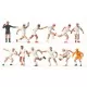 Football Soccer Team and Referee Exclusive Figure Sets OO