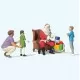 Father Christmas and children Scene OO Preiser 10763