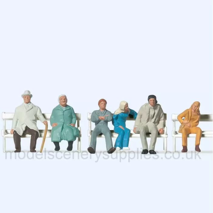 Sitting People OO Preiser 14004 