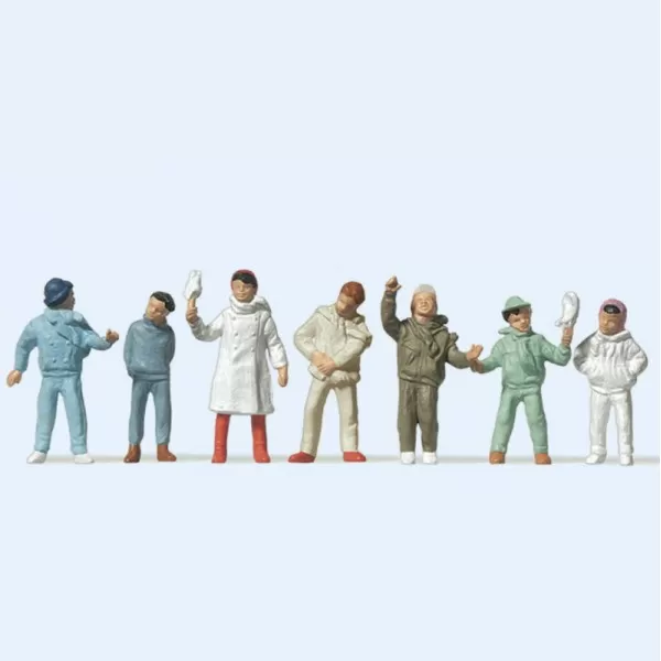 Children in the Winter OO Preiser 14007