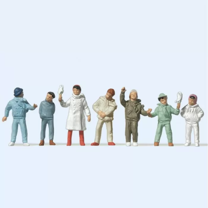 Children in the Winter OO Preiser 14007