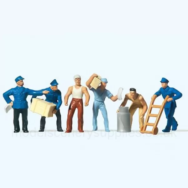 Workers with Loads OO Preiser 14016