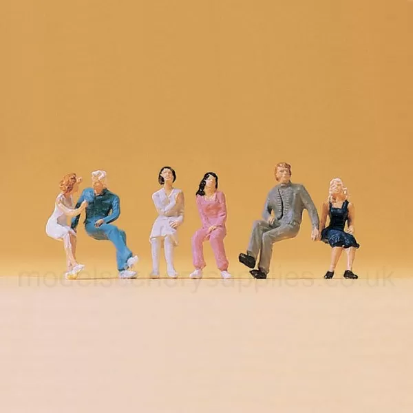 Sitting People Couples OO Preiser 14138