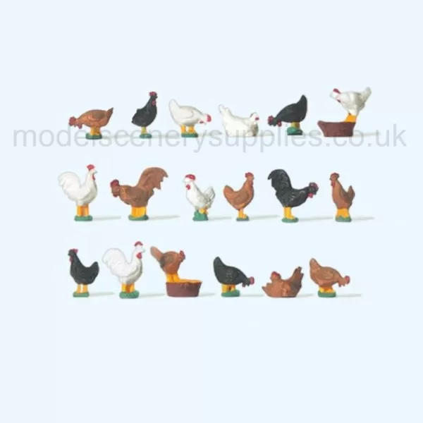 Chickens OO  from Preiser 14168