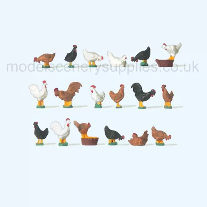 Chickens OO  from Preiser 14168