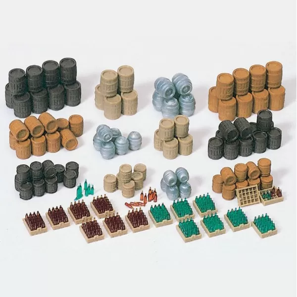 Beer Barrels, Beer Crates and Beer Bottles OO