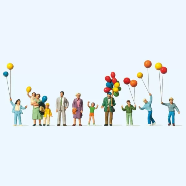 Children with Balloons OO Preiser 24659