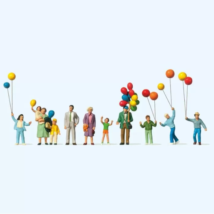 Children with Balloons OO Preiser 24659