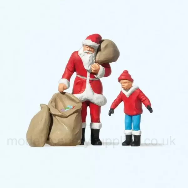 Father Christmas and Child 1:43 O gauge Preiser 65335