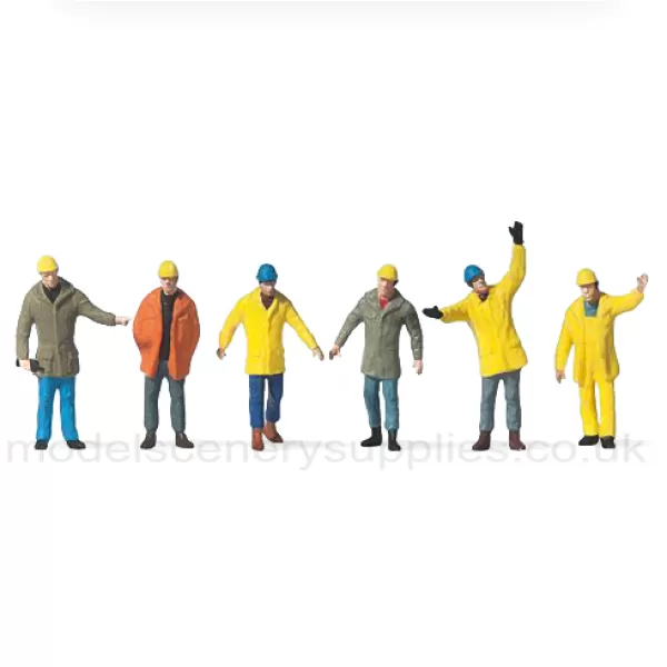 Workers in Protective Clothes N Gauge Preiser 79142