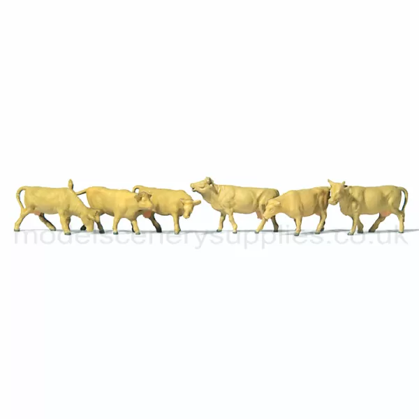 Cows, Light Brown N gauge Preiser 79229