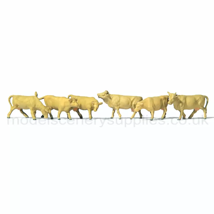 Cows, Light Brown N gauge Preiser 79229