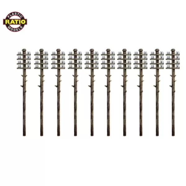 Telegraph poles N gauge