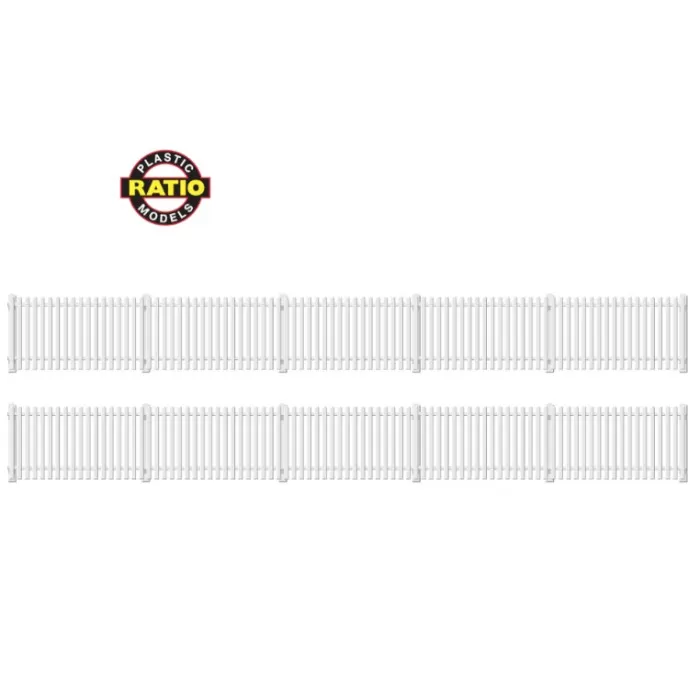 Station Fencing White OO Ratio 421