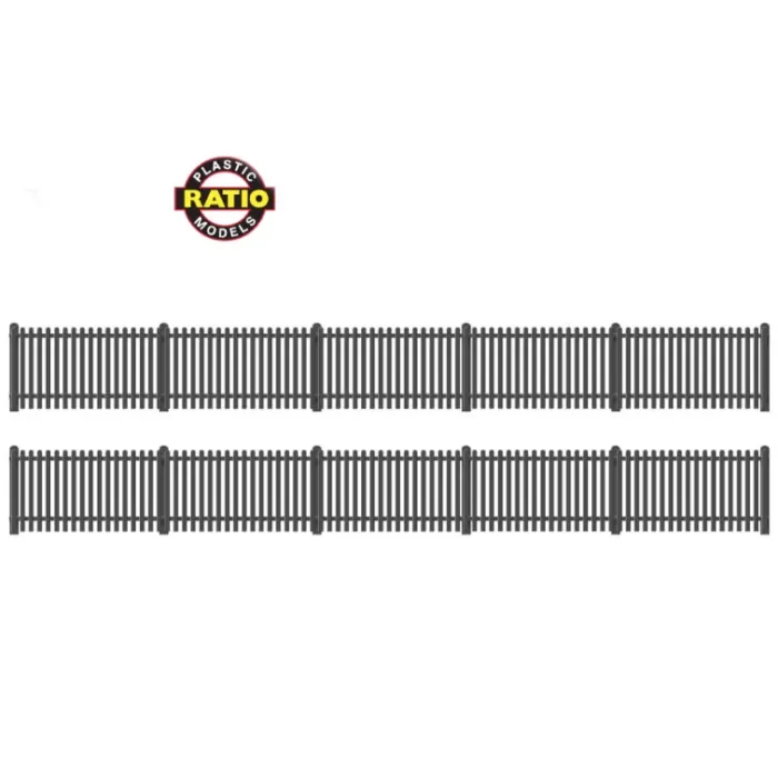 Station Fencing Black OO Ratio 422