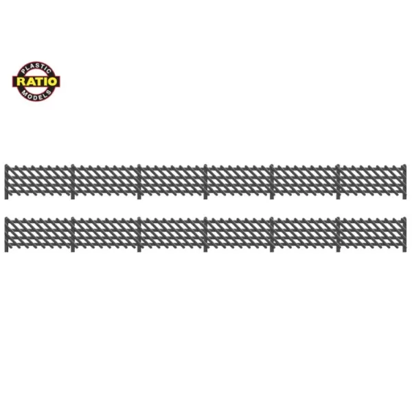 LMS Station Fencing black OO Ratio 427