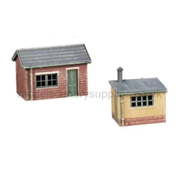 Lineside Huts x 2  N gauge Ratio 237