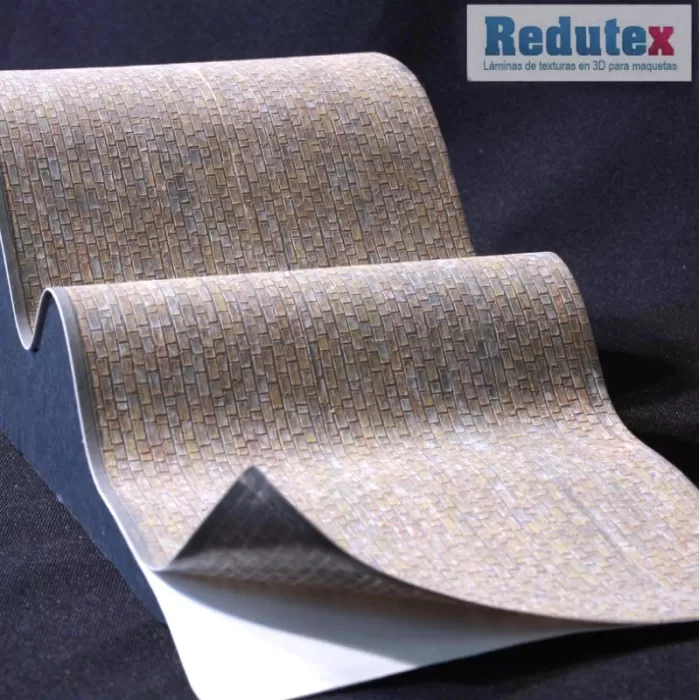 Stone Block Brick Textured 3D Sheet  Scale 1:87 Redutex 087BF122