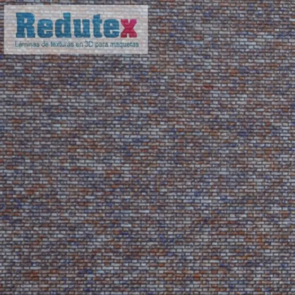 Flemish Brick Textured 3D Sheet N Gauge Weathered Brick Redutex 160LD324