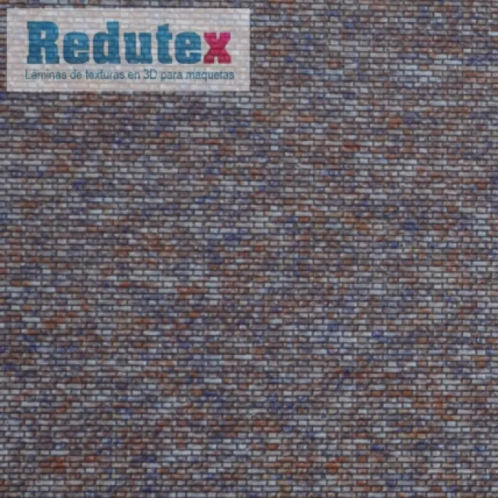 Flemish Brick Textured 3D Sheet N Gauge Weathered Brick Redutex 160LD324
