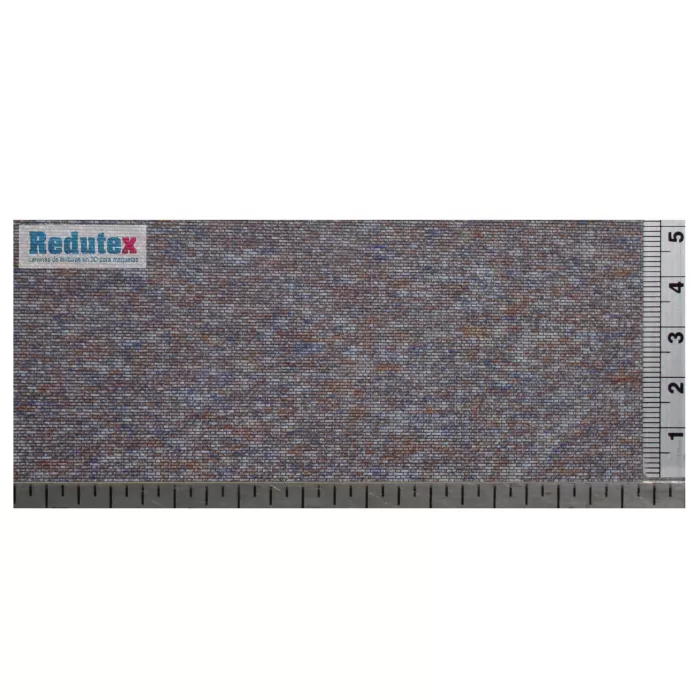 Flemish Brick Textured 3D Sheet N Gauge Weathered Brick Redutex 160LD324