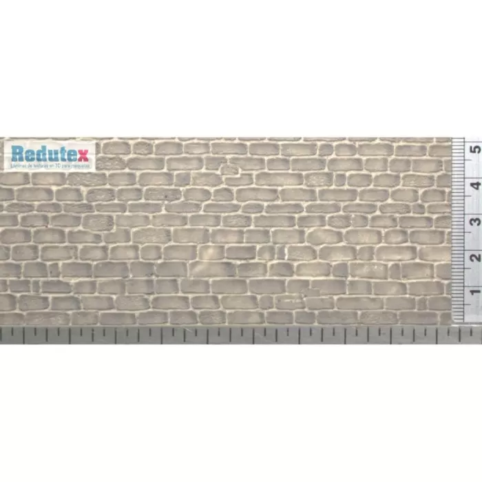 Stone Block Textured 3D Sheet Gauge 1 Scale 1:32 Redutex 032BS211