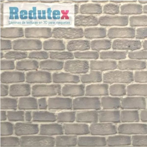 Stone Block Textured 3D Sheet Gauge 1 Scale 1:32 Redutex 032BS211