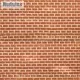 Brick Textured 3D Sheet Gauge 1 Plain Bond Old Red Brick Scale 1:32 Redutex 032LV112
