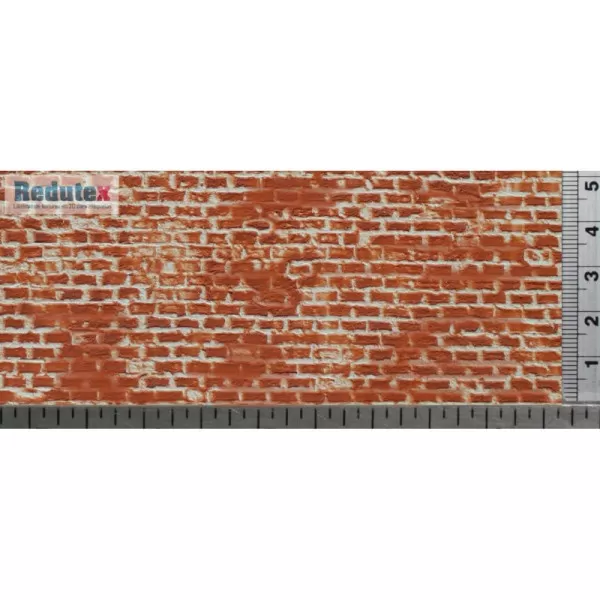 Brick Textured 3D Sheet Gauge 1 Old Red Brick Scale 1:32 Redutex 032LV712