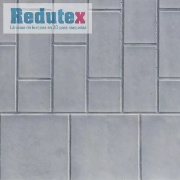 Pavement Textured 3D Sheet Gauge 1 Platform Surface Scale 1:32