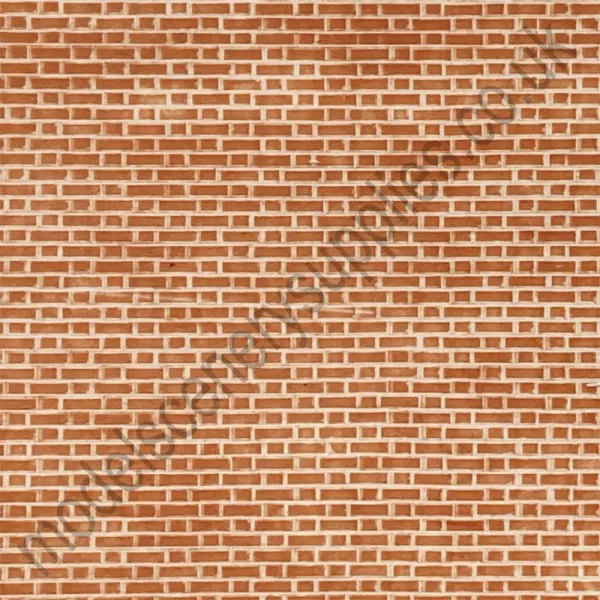 Brick Textured 3D Sheet O Gauge Flemish Bond Brick Scale 1:43 Redutex 043LD312
