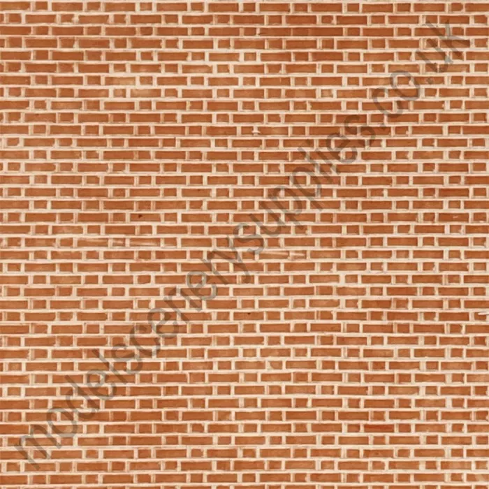Brick Textured 3D Sheet O Gauge Flemish Bond Brick Scale 1:43 Redutex 043LD312
