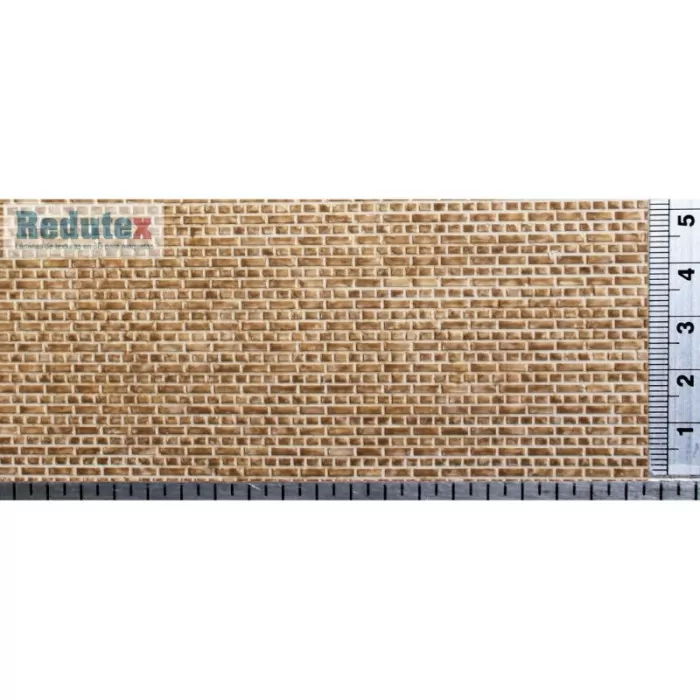 Brick Textured 3D Sheet O Gauge Engineering Brick Beige Scale 1:43