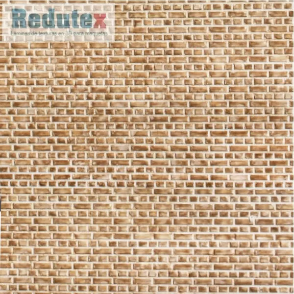 Brick Textured 3D Sheet O Gauge Engineering Brick Beige Scale 1:43