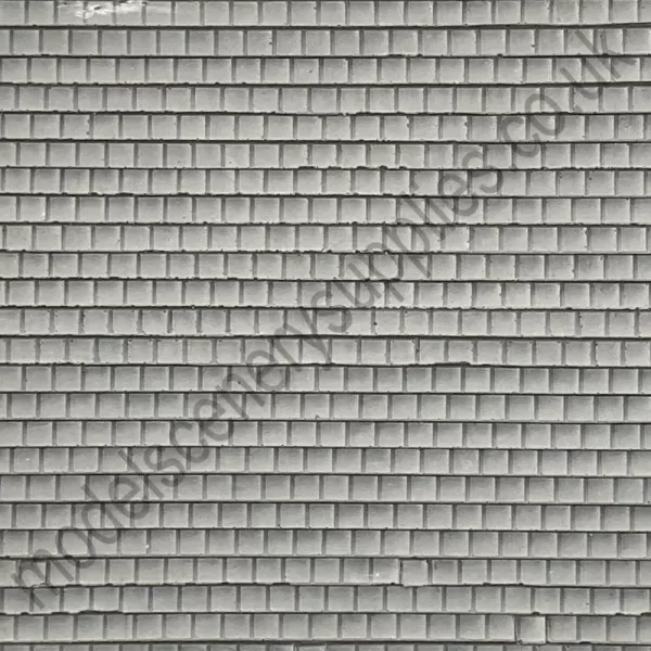 Slate Textured 3D Sheet O Gauge Grey Square Slate 1:43