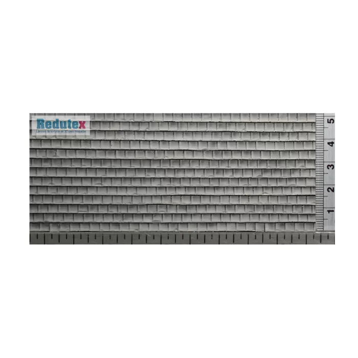 Slate Textured 3D Sheet O Gauge Grey Square Slate 1:43