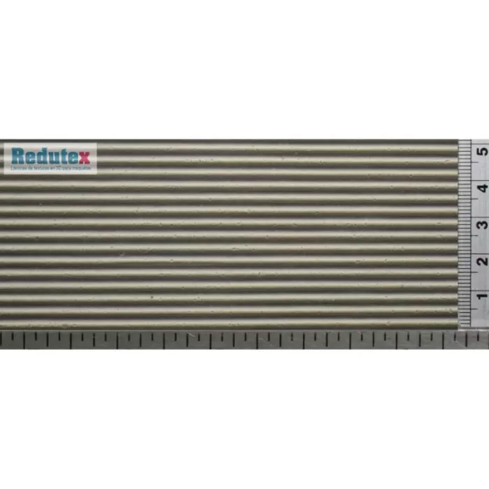 Corrugated Tin 3D Sheet O Gauge Grey 1:43 