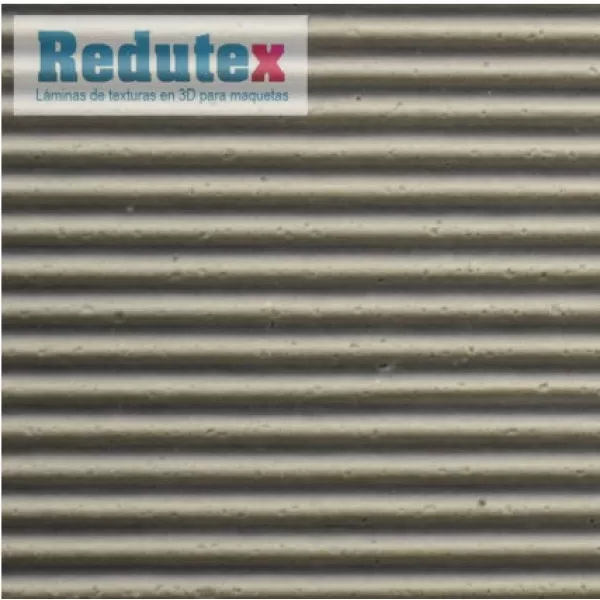 Corrugated Tin 3D Sheet Grey