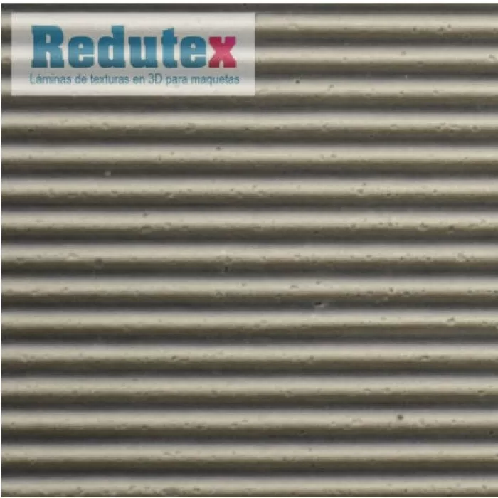 Corrugated Tin 3D Sheet O Gauge Grey 1:43 