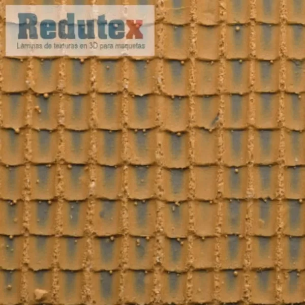 Roof Tile Textured 3D Sheet O Gauge 1:43 Redutex 043TC112