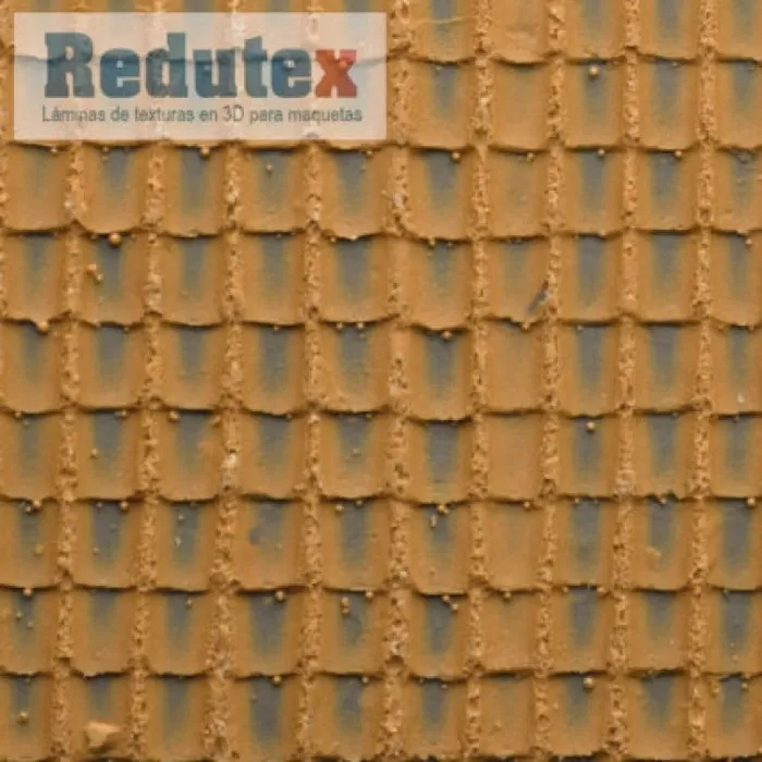 Roof Tile Textured 3D Sheet O Gauge 1:43 Redutex 043TC112