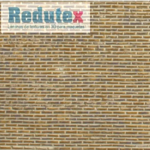 Brick Textured 3D Sheet OO Gauge Old Brick Plain Bond Beige 064LV121