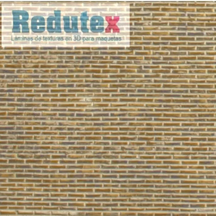 Brick Textured 3D Sheet OO Gauge Old Brick Plain Bond Beige 064LV121