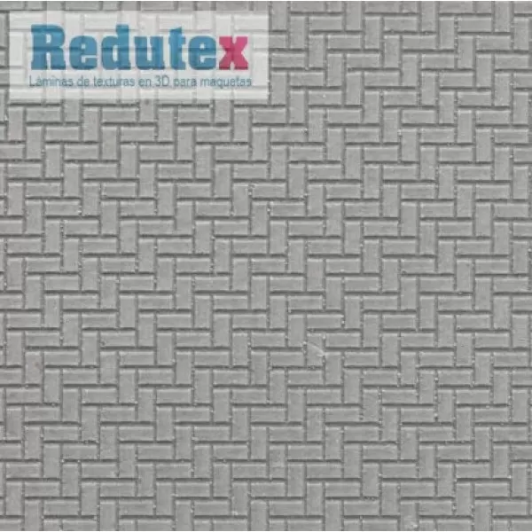 Herringbone Pavement Textured 3D Sheet OO Gauge Redutex 076AE111