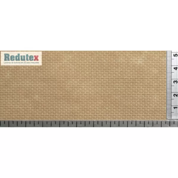Brick Textured 3D Sheet OO Gauge Beige Scale 1:76